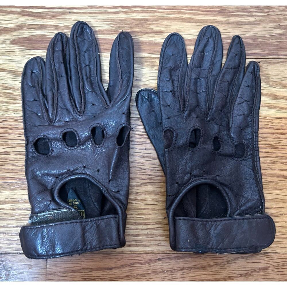 Vintage Leather Brown Leather Women's 80's Driving Size Small